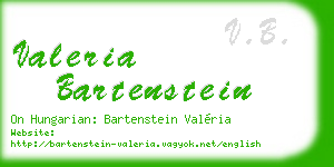 valeria bartenstein business card